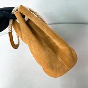 	 Prada Brown Suede Mariner small bucket bag - 28/23.5/16.5cm - 5