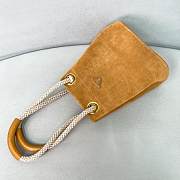 	 Prada Brown Suede Mariner small bucket bag - 28/23.5/16.5cm - 3