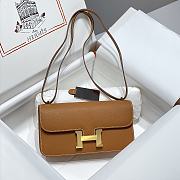 	 Hermes Constance Elan Shoulder Bag Brown - 26/16/6cm - 2
