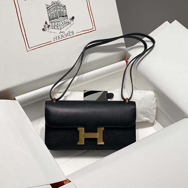 Hermes Constance Elan Shoulder Bag Black - 26/16/6cm - 1