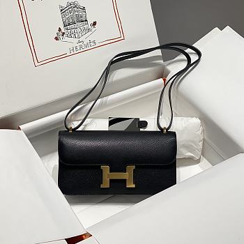 Hermes Constance Elan Shoulder Bag Black - 26/16/6cm