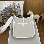Hermes Evelyne 29cm in white bag - 3