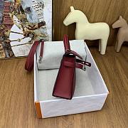 Hermes Kelly Mini Epsom 19cm Ruby Color - 4