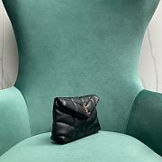 YSL Lambskin Monogram Loulou Puffer Pouch Clutch Black - 18.5x4x12cm - 5
