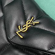 YSL Lambskin Monogram Loulou Puffer Pouch Clutch Black - 18.5x4x12cm - 3