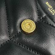 YSL Lambskin Monogram Loulou Puffer Pouch Clutch Black - 18.5x4x12cm - 2