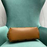 YSL LARGE LOULOU PUFFER IN BROWN - 33x14x24cm - 4