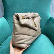 	 YSL LARGE LOULOU PUFFER IN BEIGE - 33x14x24cm - 6