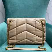 	 YSL LARGE LOULOU PUFFER IN BEIGE - 33x14x24cm - 5