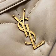 	 YSL LARGE LOULOU PUFFER IN BEIGE - 33x14x24cm - 2