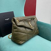 	 YSL LARGE LOULOU PUFFER IN GREEN - 33x14x24cm - 4