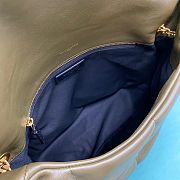 	 YSL LARGE LOULOU PUFFER IN GREEN - 33x14x24cm - 2