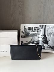 YSL Black Cassandre-plaque Cross Body Bag  - 5