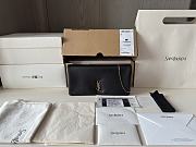 YSL Black Cassandre-plaque Cross Body Bag  - 4