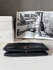 YSL Black Cassandre-plaque Cross Body Bag  - 2