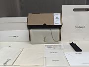 	 YSL Light Grey Cassandre-plaque Cross Body Bag - 4