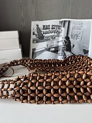 YSL Le 5 A 7 YSL Beaded Wood Hobo Bag - 5