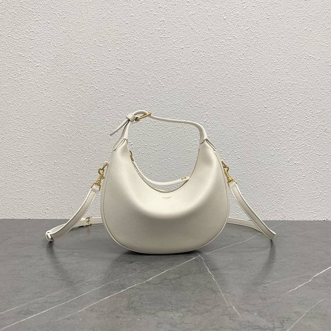 TEEN CELINE LULU IN GRAINED CALFSKIN WHITE - 22x15x5cm - 1