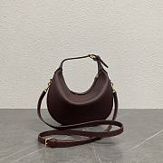 	 TEEN CELINE LULU IN GRAINED CALFSKIN BURGUNDY - 22x15x5cm - 1