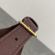 	 TEEN CELINE LULU IN GRAINED CALFSKIN BURGUNDY - 22x15x5cm - 5