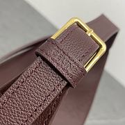 	 TEEN CELINE LULU IN GRAINED CALFSKIN BURGUNDY - 22x15x5cm - 4