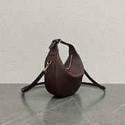 	 TEEN CELINE LULU IN GRAINED CALFSKIN BURGUNDY - 22x15x5cm - 3