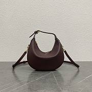 	 TEEN CELINE LULU IN GRAINED CALFSKIN BURGUNDY - 22x15x5cm - 2
