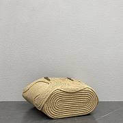 CELINE CLASSIC PANIER SMALL BRAIDED TRIOMPHE IN RAFFIA 30×14×33cm - 5