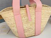 Chloe Sense Medium Basket Bag in Pure Pink - 45*24*18cm - 2