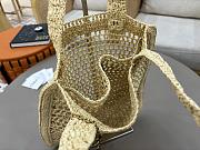 Chloé Summer Banana Tote Bag In Raffia in Hot sand - 33*37*2cm - 4