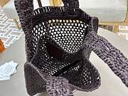	 Chloé Summer Banana Tote Bag In Raffia in Chocolate - 33*37*2cm - 3