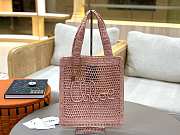Chloé Summer Banana Tote Bag In Raffia - 33*37*2cm - 5