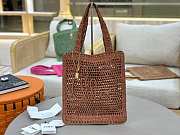 Chloé Summer Banana Tote Bag In Raffia - 33*37*2cm - 3