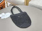 Chloé Summer banana panier raffia black bag -  22*30*2cm - 6