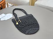 Chloé Summer banana panier raffia black bag -  22*30*2cm - 5