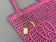 	 Chloé Summer banana panier raffia pink bag - 22*30*2cm - 5