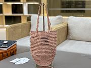 	 Chloé Summer banana panier raffia ligyht pink bag - 22*30*2cm - 1
