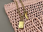 	 Chloé Summer banana panier raffia ligyht pink bag - 22*30*2cm - 5