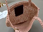 	 Chloé Summer banana panier raffia ligyht pink bag - 22*30*2cm - 4