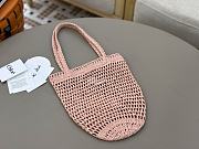 	 Chloé Summer banana panier raffia ligyht pink bag - 22*30*2cm - 3