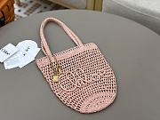 	 Chloé Summer banana panier raffia ligyht pink bag - 22*30*2cm - 2