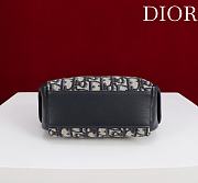 	 Dior Mini D-Journey Bag Blue Dior Oblique Jacquard - 18x17x9cm - 4