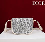 	 Dior Bobby Bag Blue Oblique Jacquard - 22×17×6cm - 4