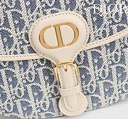 	 Dior Bobby Bag Blue Oblique Jacquard - 22×17×6cm - 3