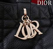 Large Dior Toujours Bag Black Macrocannage Calfskin - 37 × 20 ×28.5cm - 2