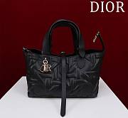 Dior Small Toujours Bag Black Macrocannage Calfskin - 23*15*15cm - 2