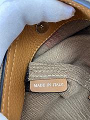 BURBERRY Canvas Check Mini Ashby Tassel Crossbody Saddle Brown - 17 x 15.5 x 24.5cm - 5