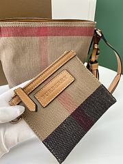 BURBERRY Canvas Check Mini Ashby Tassel Crossbody Saddle Brown - 17 x 15.5 x 24.5cm - 4