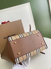 Burberry Brown Horseferry Check Canterbury Panels Tote Braun Mehrfarben Beige - 28x26cm - 3