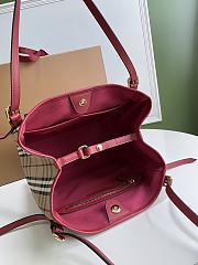 	 Burberry Red Horseferry Check Canterbury Panels Tote Braun Mehrfarben - 28x26cm - 5
